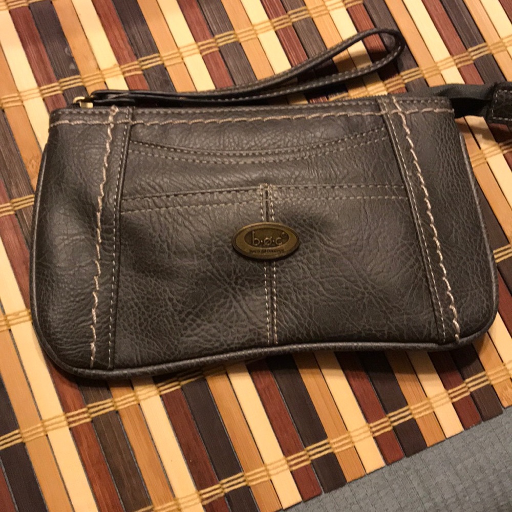 Gray wristlet wallet/ charger